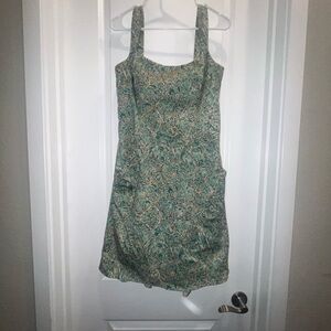 Peruvian Connection Floral Green Dress